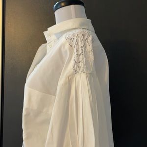 Dennis Goldsmith vintage lace drop shoulder shirt